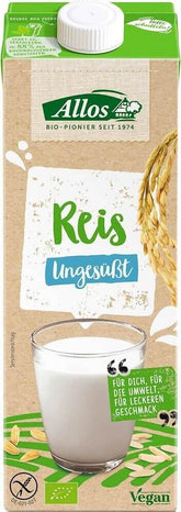 Boisson de riz sans sucre ajouté, sans gluten BIO 1000 ml - ALLOS